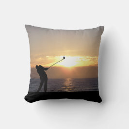 Almofada Jogando Golfe No Sunset