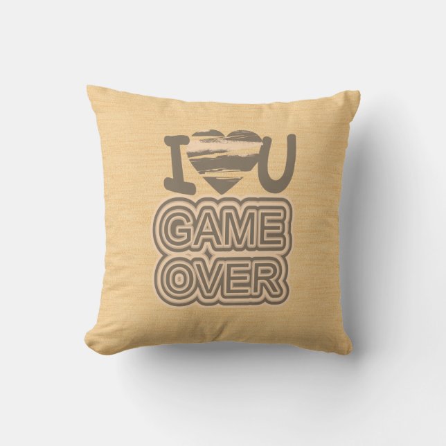 Almofada Jogo De Amor Engraçado Superior A 2 (Frente)