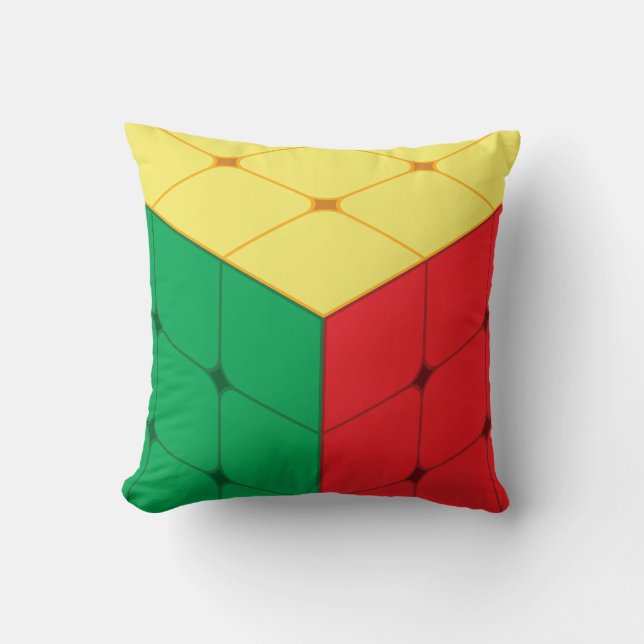 Almofada Jogo de Puzzle de Cubo (Frente)