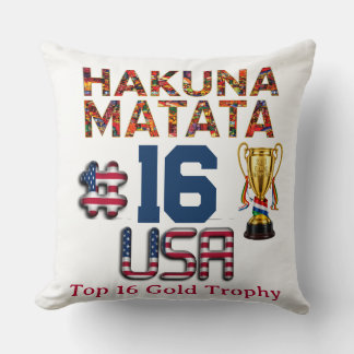 Almofada Jogos Globais EUA 2026: Hakuna Matata | Top 16 Edg