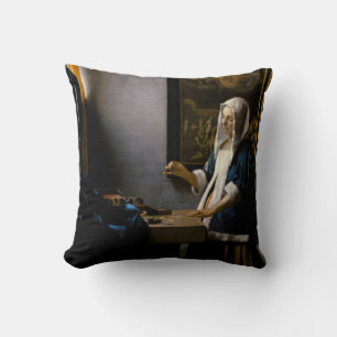 Almofada Johannes Vermeer - Mulher Equilibrando