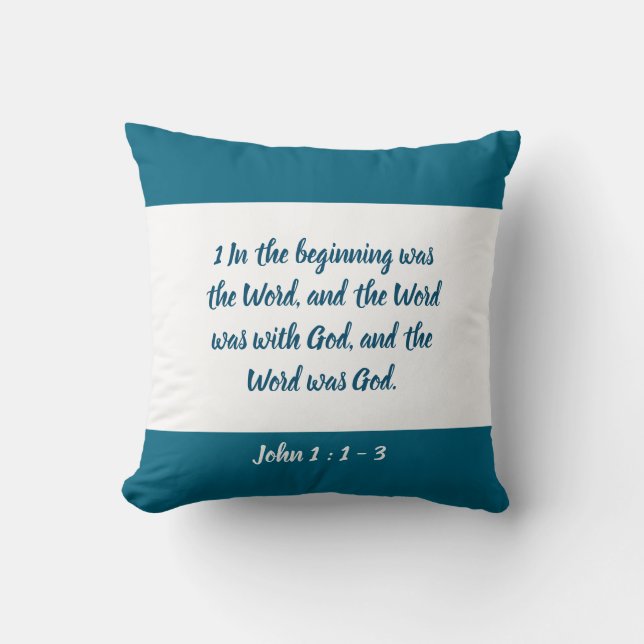 Almofada John 1: 1 - 3 - Travesseiro decorativo (Frente)