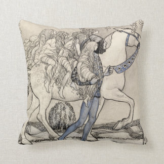 Almofada John Bauer Ele liderou o Cavalo na ponte