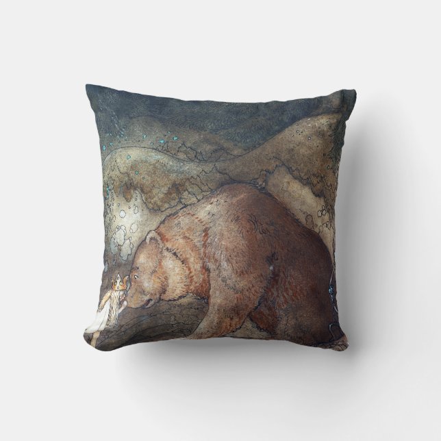 Almofada John Bauer Pobre Little Basse (Frente)