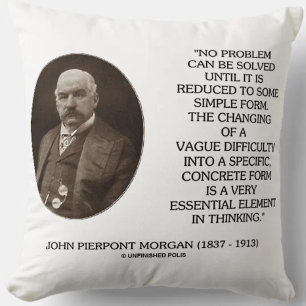 Almofada John Pierpont Morgan Nenhum Problema Pode Ser Reso
