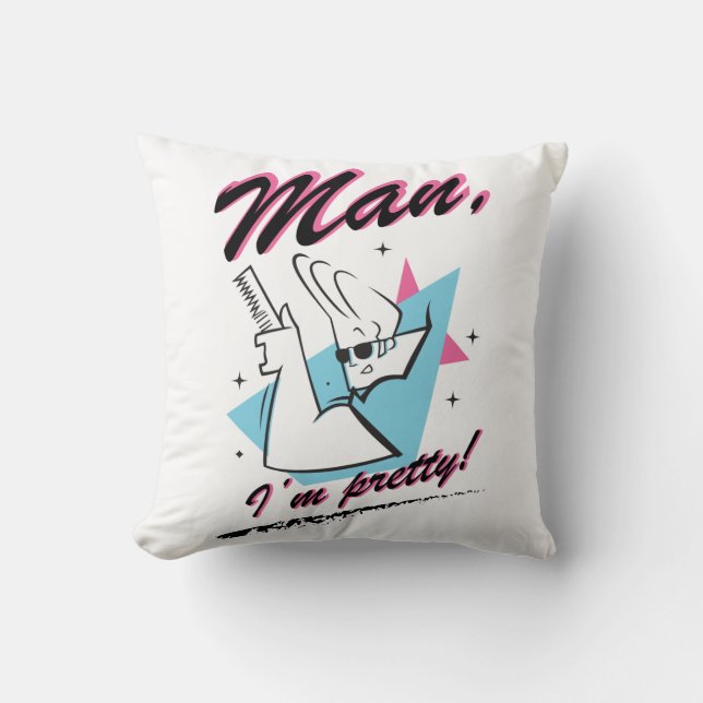 Almofada Johnny Bravo - Man I'm Pretty Retro Graphic (Frente)