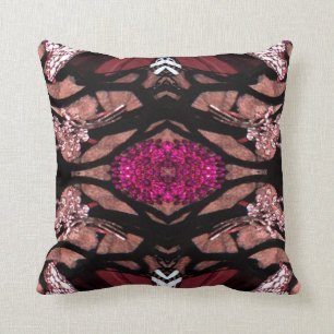 Almofada Jóia oriental Travesseiro-Preta/branca/rosa/Brown