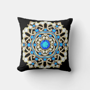 Almofada Joias de mandala brooch, elemento design. Dentes t