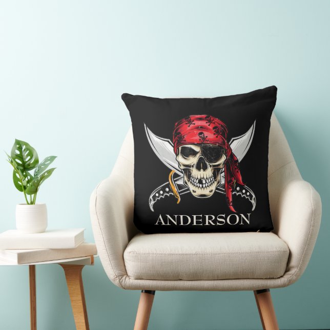 Almofada JOLLY ROGER - cabeça do pirata (Cadeira)