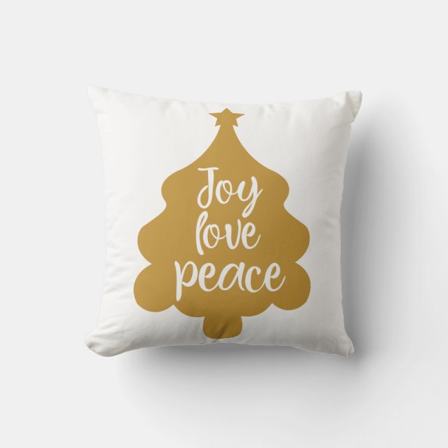 Almofada Joy Love Peace Tree (Frente)