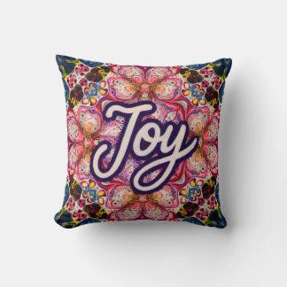 Almofada Joyful Kaleidoscope Floral Art Pillow