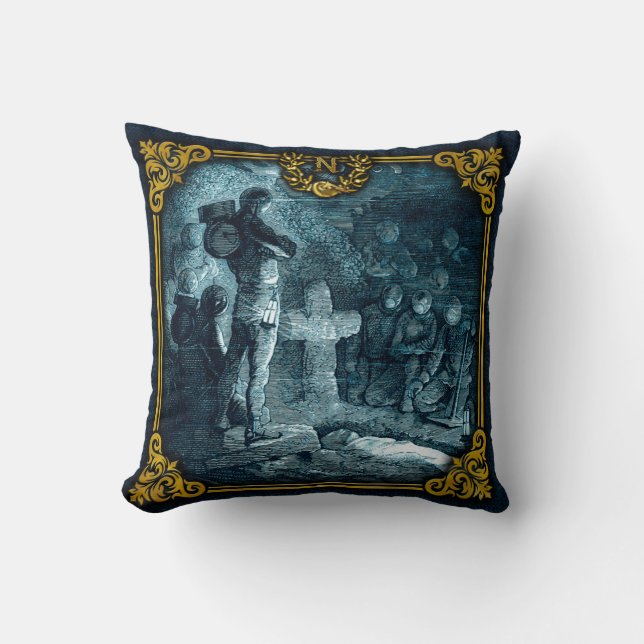 Almofada Jules Verne 20000 Leagues Travesseiro decorativo 1 (Frente)