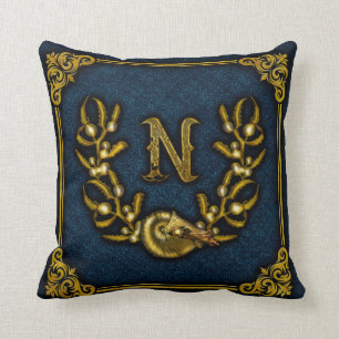 Almofada Jules Verne Capt Nemo Crest Travesseiro decorativo