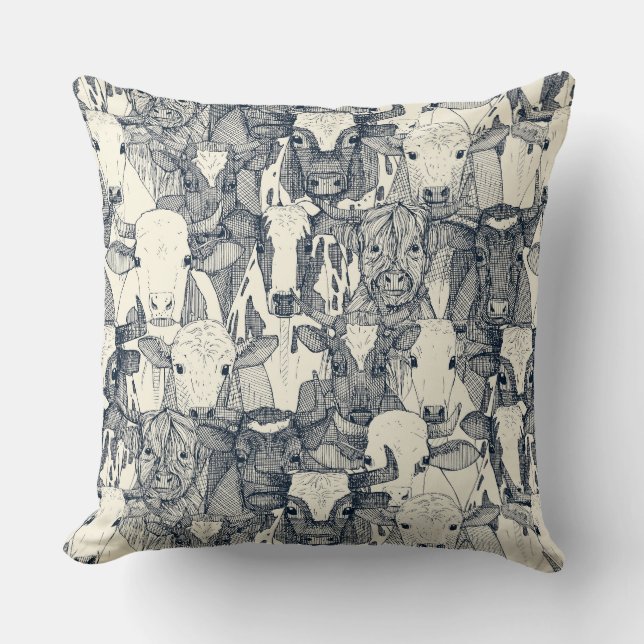 Almofada just ox indigo pearl (Frente)