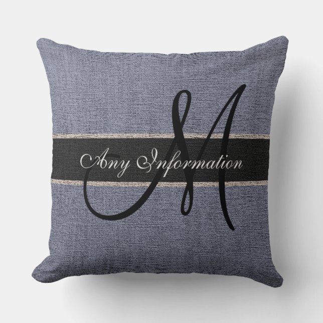 Almofada Juta russa de cabeleireira de Cinza monográfica (Frente)