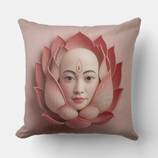 Almofada Kala Lotus Veil 3D Batik Motif