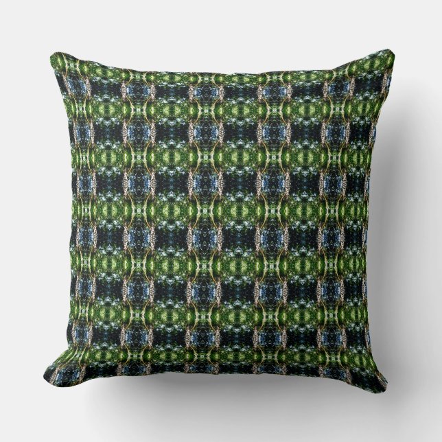Almofada Kaleidoscope Grün Lumbar Pillow (Frente)