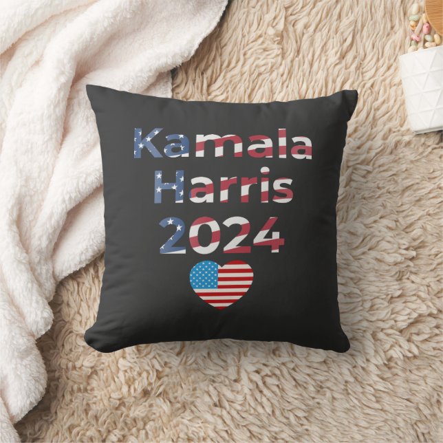 Almofada Kamala Harris 2024 Patriótico (Cobertor)