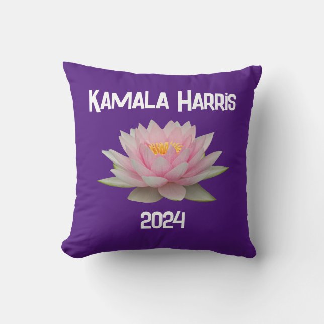 Almofada Kamala Harris Lotus 2024 (Frente)