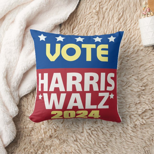 Almofada Kamala Harris Tim Walz 2024 (Cobertor)