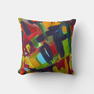 Almofada Kandinsky '304' Colorful Abstrato Painting