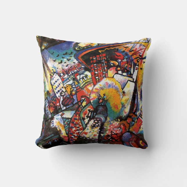 Almofada Kandinsky Moscou I Travesseiro decorativo (Frente)