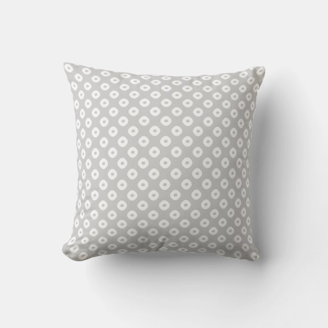 Almofada "Kanoko" Fawn Spown Pattern Branco (Frente)