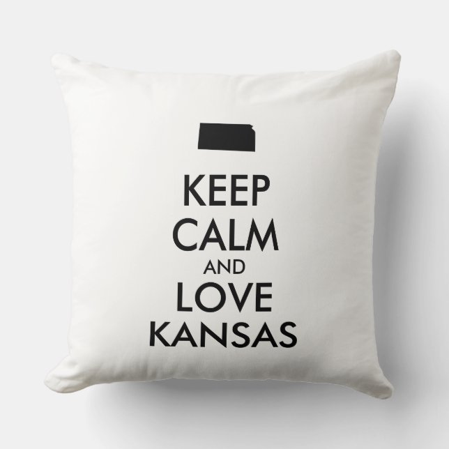 Almofada KANSAS de MANUTENÇÃO e AMOR personalizáveis (Frente)