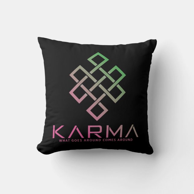 Almofada Karma - O que acontece por aí aparece (Frente)