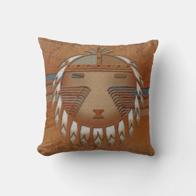 Almofada Katsina (Kachina) Sunface (Frente)