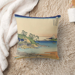 Almofada Katsushika Hokusai Enoshima na província de Sagami