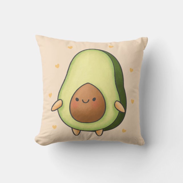 Almofada Kawaii Avocado (Frente)