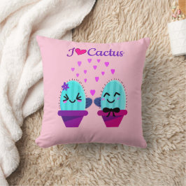 Almofada kawaii cactus love