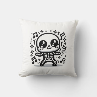 Almofada Kawaii dançando esqueleto Cute Halloween Decência
