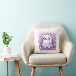 Almofada Kawaii Ghost Travesseiro Cute Pastel Halloween Cus