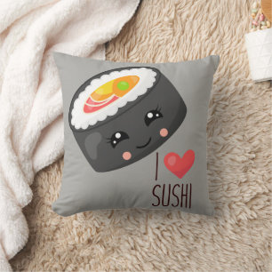 Almofada Kawaii I Love Sushi