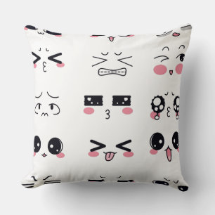 Almofada kawaii kaomoji