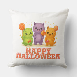 Almofada Kawaii Monsters & Lollipops Halloween