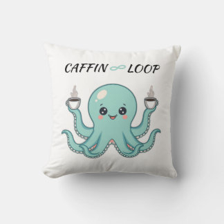 Almofada Kawaii Octopus Pillow – Caffin Loop Coffee Vibes
