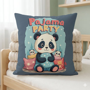 Almofada Kawaii Panda Pajama Partido Cozy Sleepover Aestéti