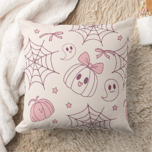 Almofada Kawaii Pink Halloween Fantasmas & Pumpkin (2)