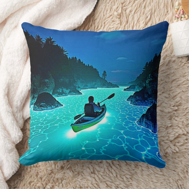 Almofada Kayak em Design de água brilhante (Cobertor)