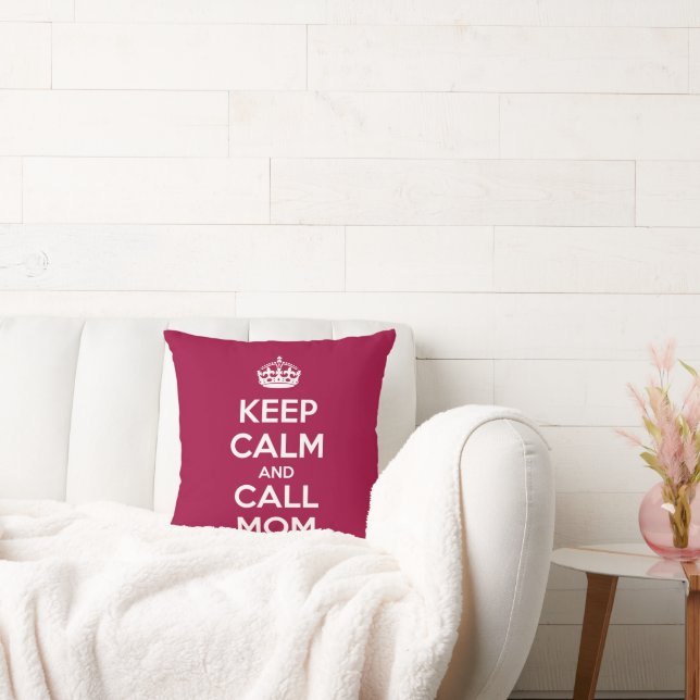 Almofada Keep Calm and Call Mom (Sofá)