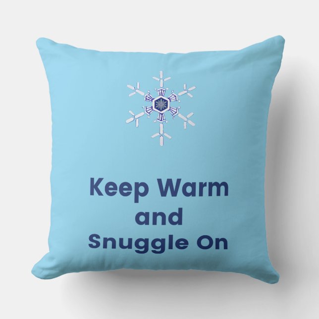 Almofada Keep warm and snuggle on throw (Frente)