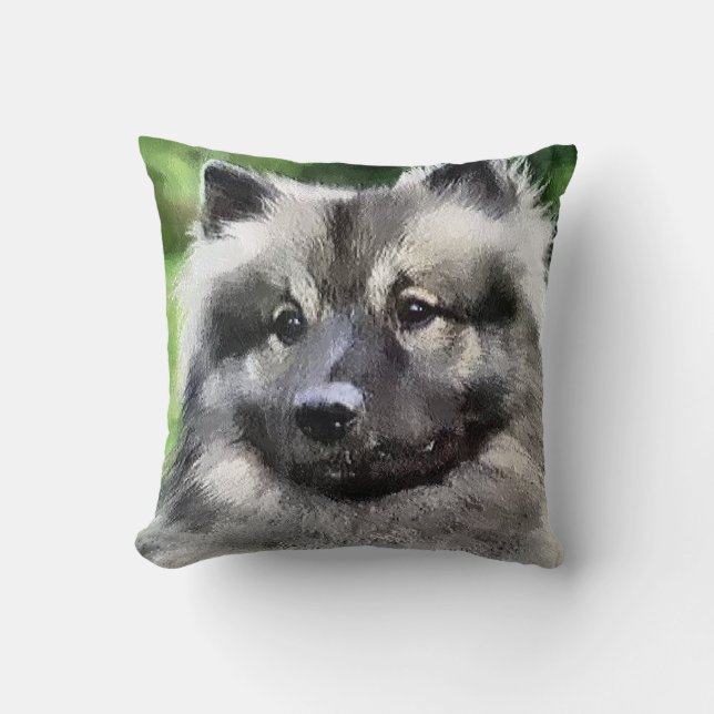 Almofada Keeshond Lovers Art Gifts (Frente)