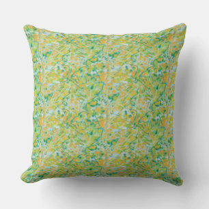 Almofada Kelly green, bronzeado, Travesseiro azul-claro des