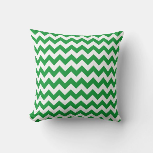 Almofada Kelly Green Chevron Stripes (Frente)