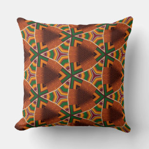 Almofada Kente Geometrics Kwanza Afrocêntrico