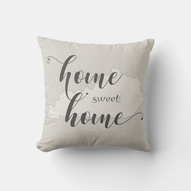 Almofada Kentucky - Home Sweet Home Burlap look (Frente)