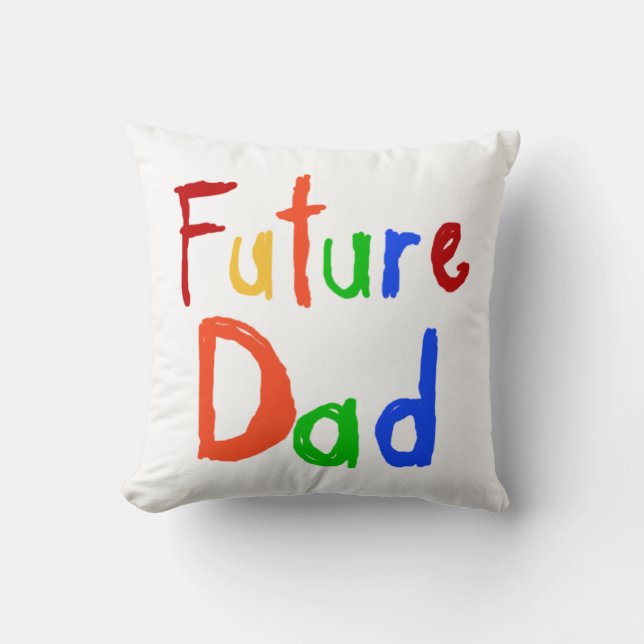 Almofada Kid Text Futuras T-shirts e Pais (Frente)